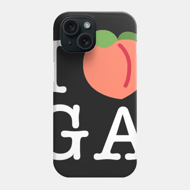 I Peach Georgia (White Lettering) Phone Case by KyleHarlow