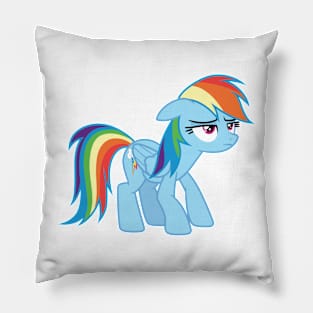 relunctantly dancing Rainbow Dash Pillow