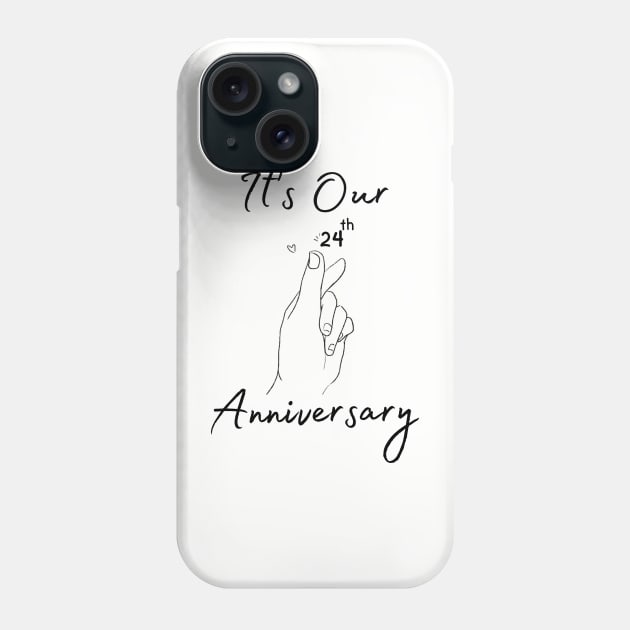 It's Our Twenty Fourth Anniversary Phone Case by bellamarcella