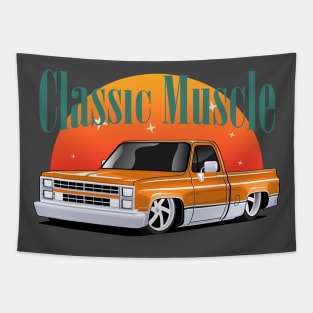 truck chevy classic cars Tapestry