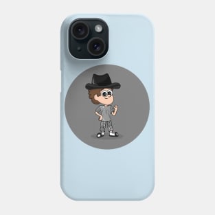 A Young Man Wearing A Cowboy Hat Phone Case