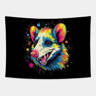 Opossum Smiling Tapestry