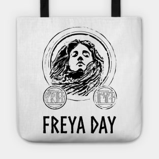 Medieval Norse Mythology Goddess Keep Calm And Praise Freyja Tote