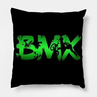 Distressed BMX for Men Women Kids & Bike Riders Pillow