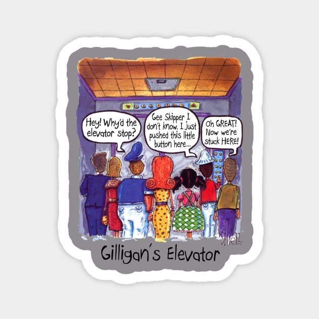 GILLIGAN’S ELEVATOR Magnet by macccc8