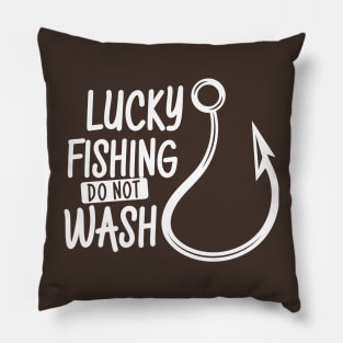 Lucky fishing do not wash Pillow