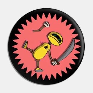 Splats and Swords Pin