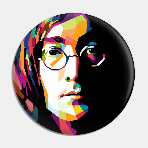 John Lennon WPAP Pin by awangwidyatama