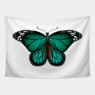 Teal Butterfly Tapestry