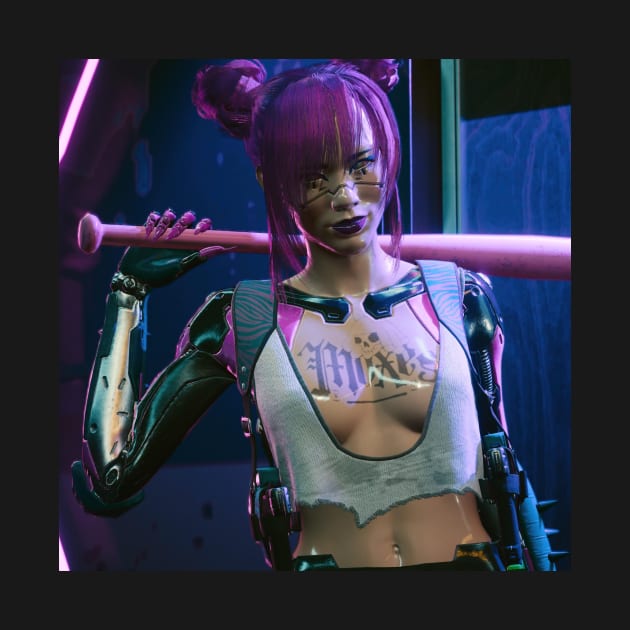 Cyberpunk 2077 Rita Wheeler Lizzie's Bouncer by RobaehOod