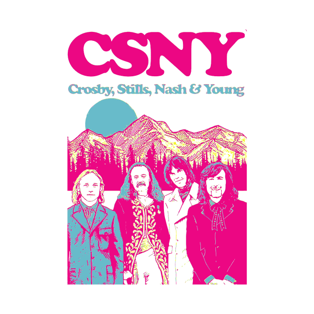 Crosby, Stills, Nash & Young by HAPPY TRIP PRESS