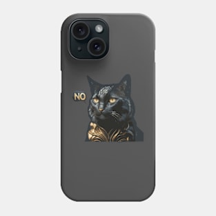 cat say no Phone Case