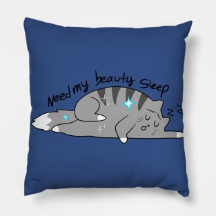 "Need My Beauty Sleep" Cat Pillow