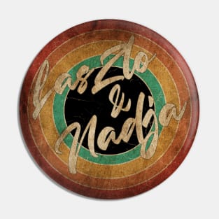 Laszlo & Nadja Vintage Circle Art Pin