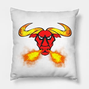 angry bull Pillow