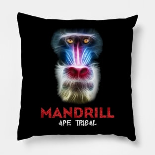 Ape Tribal (Mandrill) Pillow