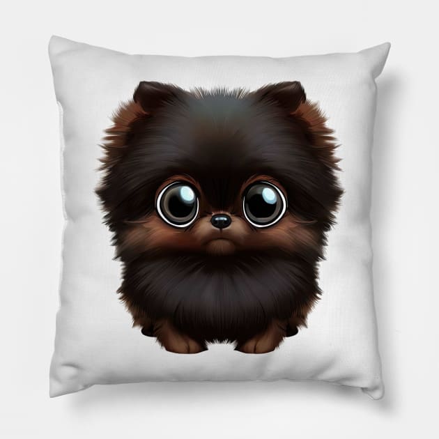 The Pomeranian Pal Pillow by Art By Mojo