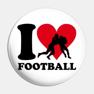 Love Football Pin