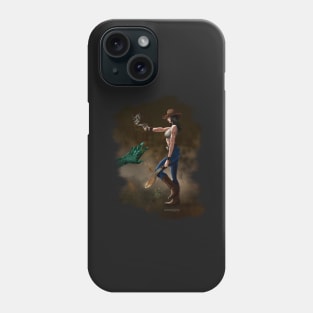 Gunslinger with machete Phone Case