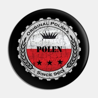 Polen Polska Flagge Bierdeckel Pin