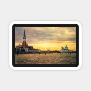 Beautiful Venetian Buildings at Sunset Magnet