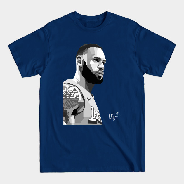 LeBron James Black White - Lebron James - T-Shirt