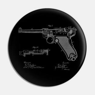 Gun Vintage Patent Drawing Pin