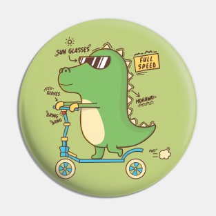 SCOOTER DINO Pin