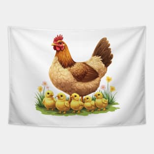 Chicken Lady Tapestry