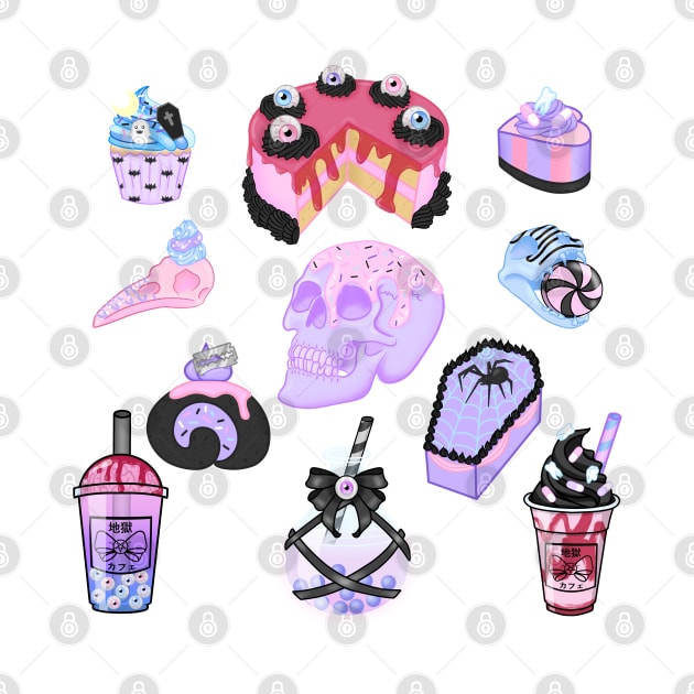 Pastel Goth Sweets by Luna-Cooper