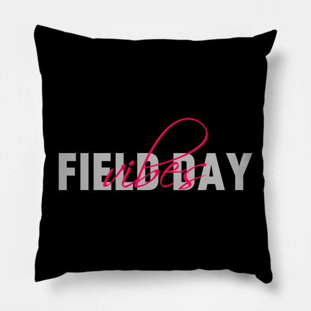 Field Day Vibes black Pillow by photographer1