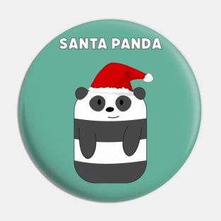 Santa panda Pin