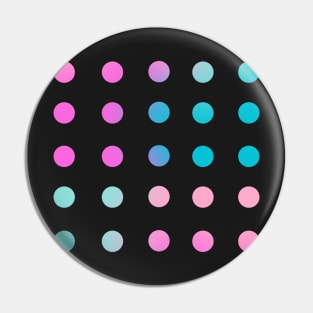 Back to School Teal and Fuchsia Gradient Circles Planner Pin