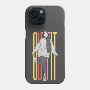 Hijab Hoodie Lady Phone Case