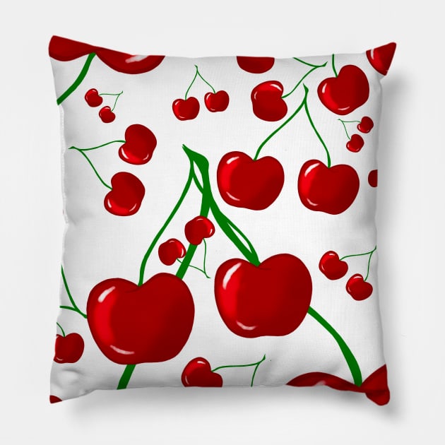 Cherry Pillow by Shatha