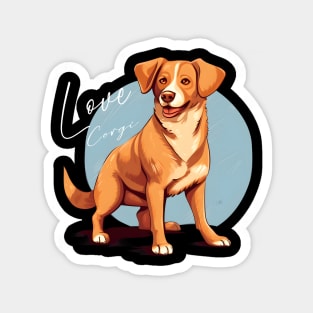 I Love Corgis Magnet