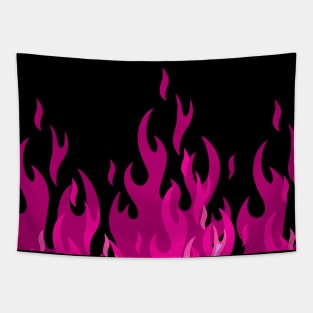 Pink Flames Tapestry