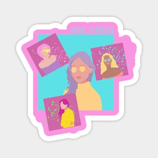 Girl Power - Colorful Design Magnet