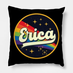 Erica // Rainbow In Space Vintage Style Pillow