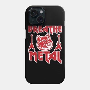 Death Metal Heavy Breathing Cat Phone Case