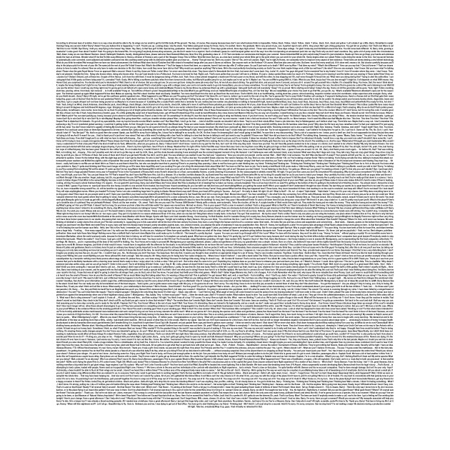 bee movie script font