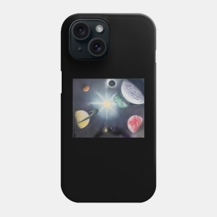 Space solar system Phone Case