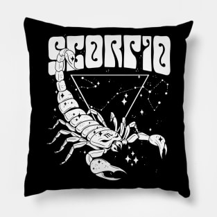 SCORPIO Spirit Witch Shirt Skull constellation Pillow