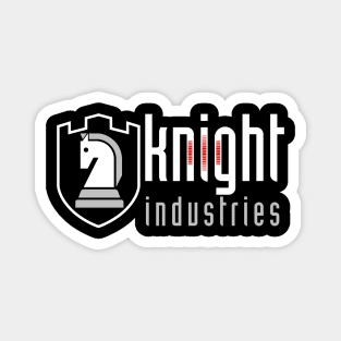 Knight Industries - White Magnet