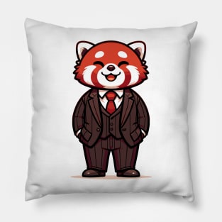 Professional Panda - Red Panda's Business Suit Pillow