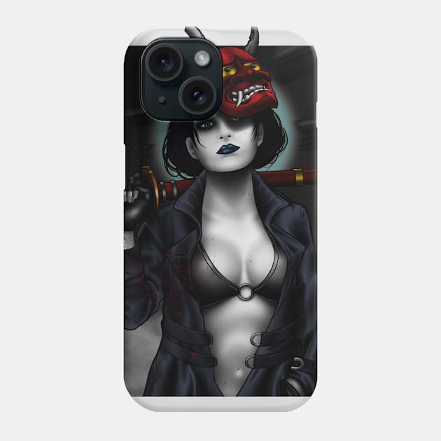 girl ninja Phone Case by OlegRom75