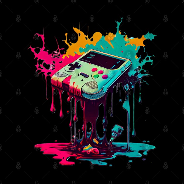 Retro Gaming Ink Melt by TechnoBubble