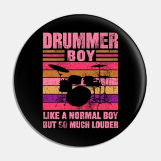 Drummer boy, like a normal boy but so much louder Pin