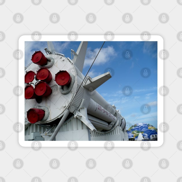 Rocket, Kennedy Space Center, Florida Magnet by H. R. Sinclair
