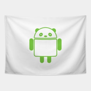 Panda Android robot style design Tapestry